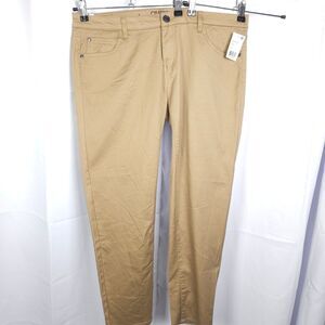 NWT Celebrity Pink Womens Sz 17S 38x29 Beige Low Rise Skinny Fit Jeans